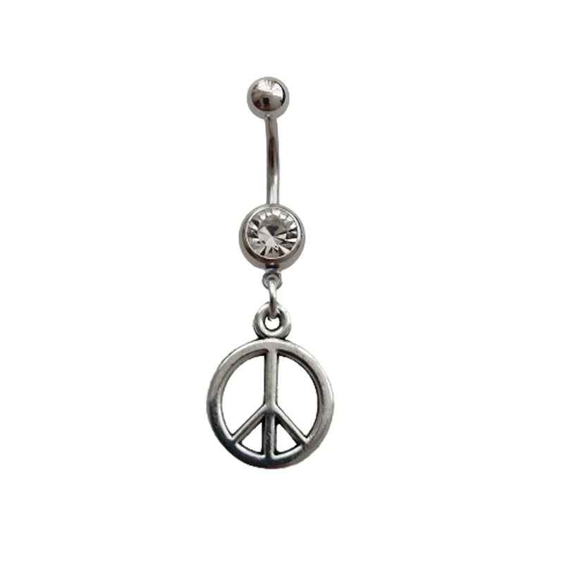 Body Jewelry Barbell - Piercing de Umbigo com Pingente Símbolo