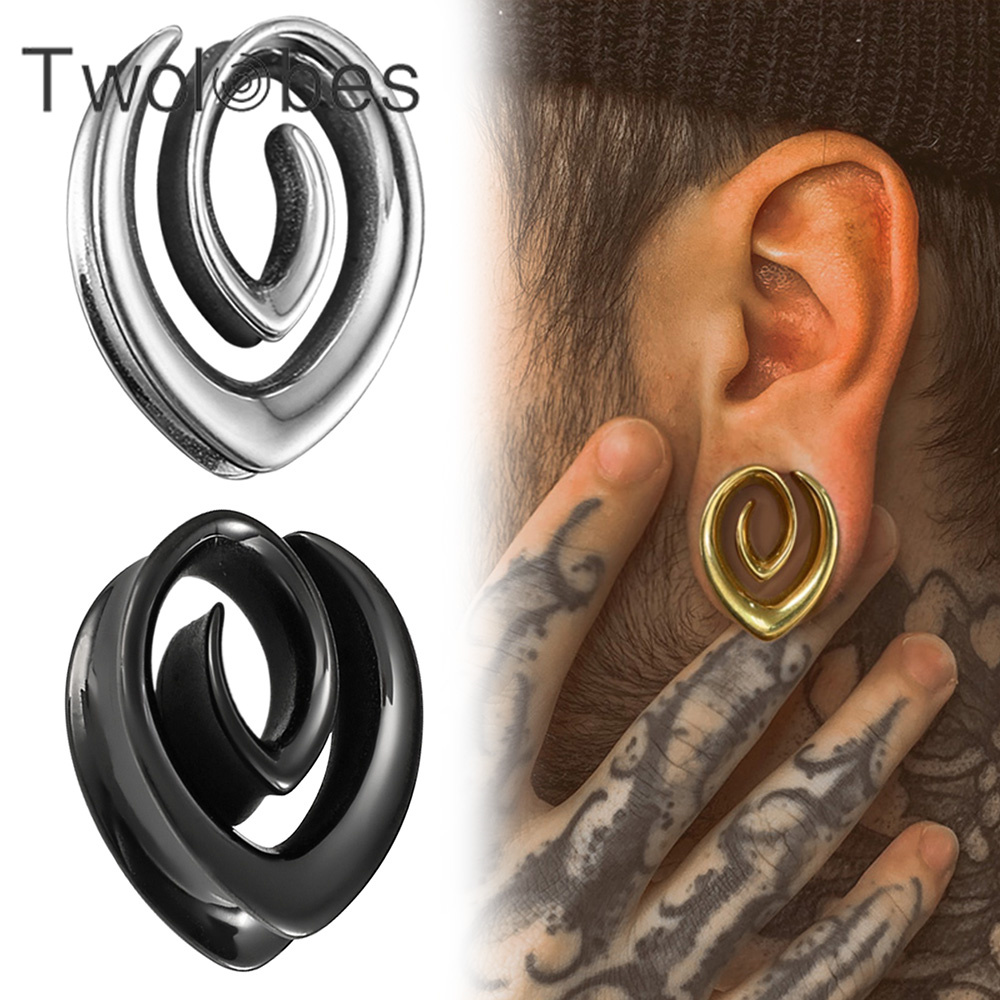 Body Jewelry Hangers - Twolobes 2 peças espiral simples selim