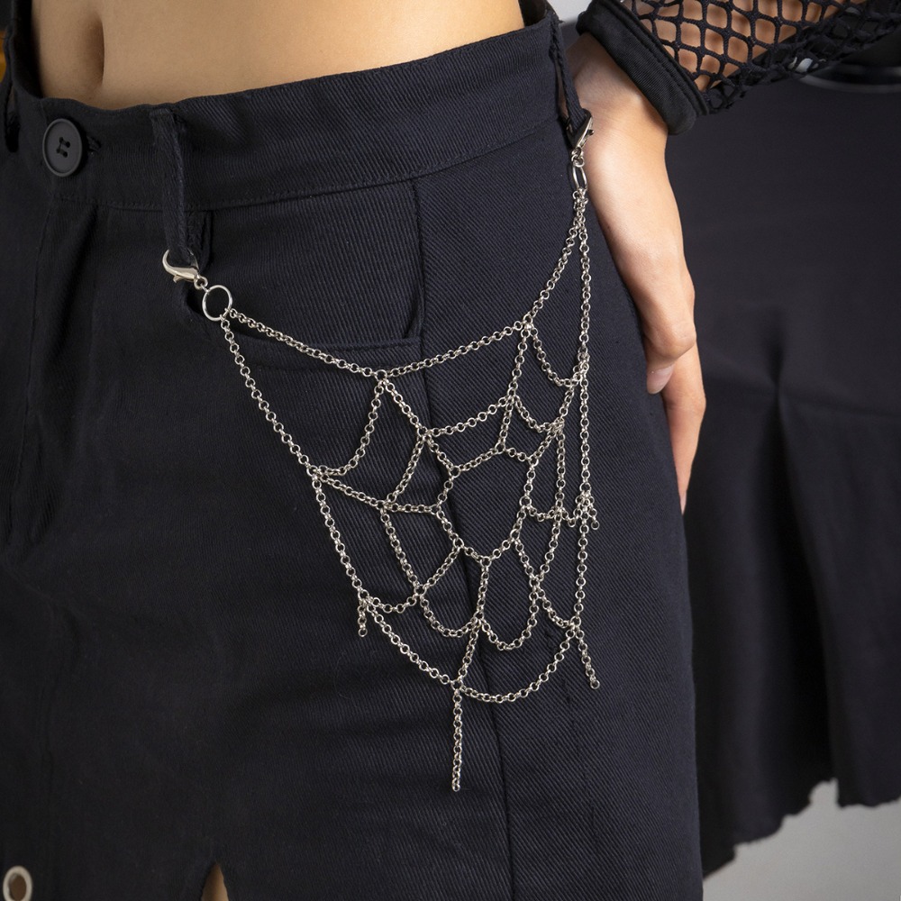 Body Jewelry Charms - Gótico punk tira cor aranha web