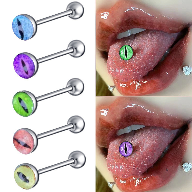 Body Jewelry Barbell - Piercing de Língua 14G Olho de
