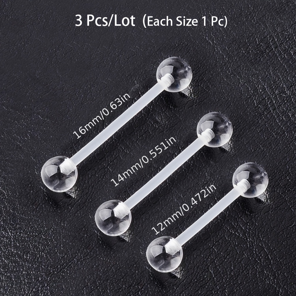 Body Jewelry In Store - 3 pçs/set (cada tamanho 1 pc)