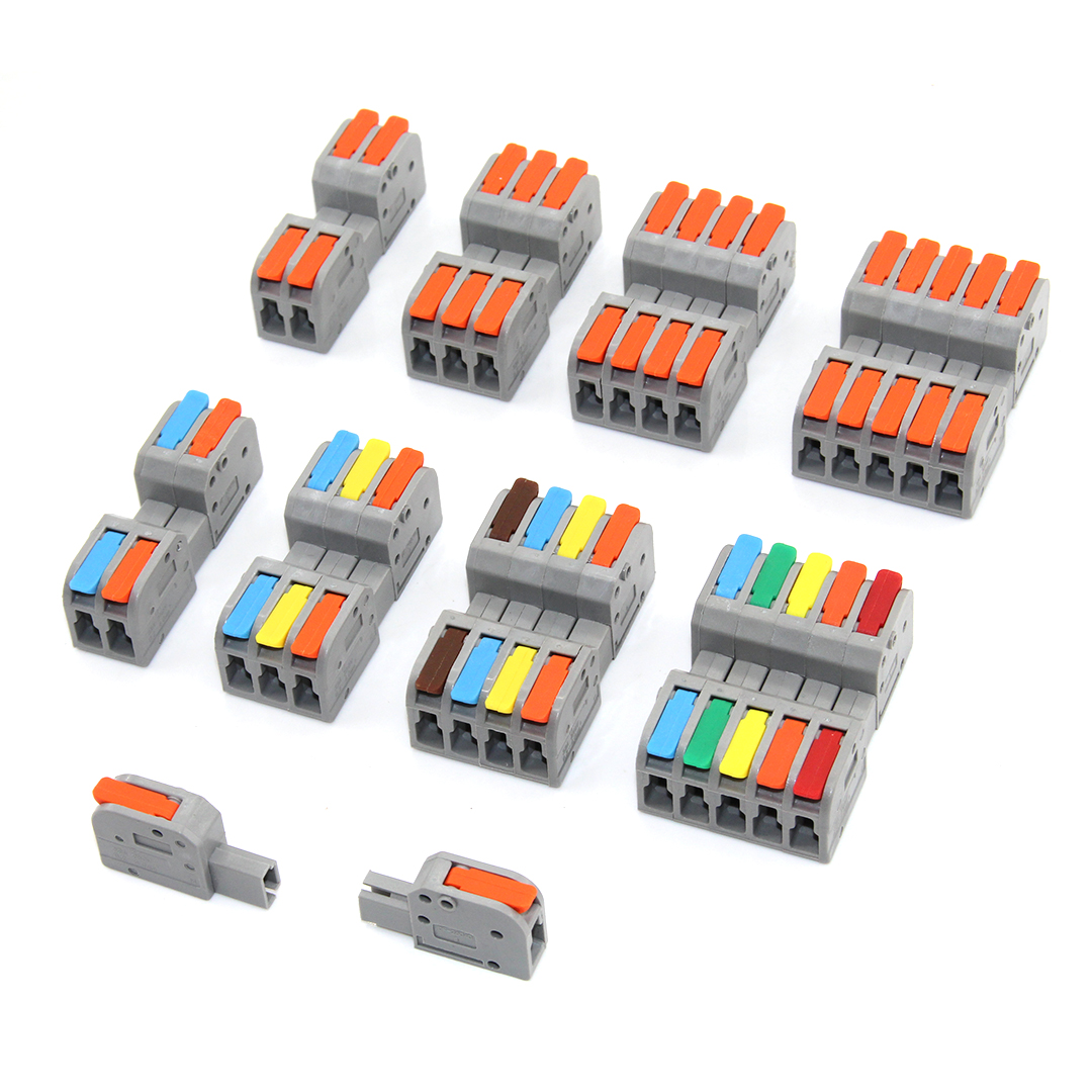 Threadless Push Pin - 1/5/10pc conector de fiação rápida múltiplo