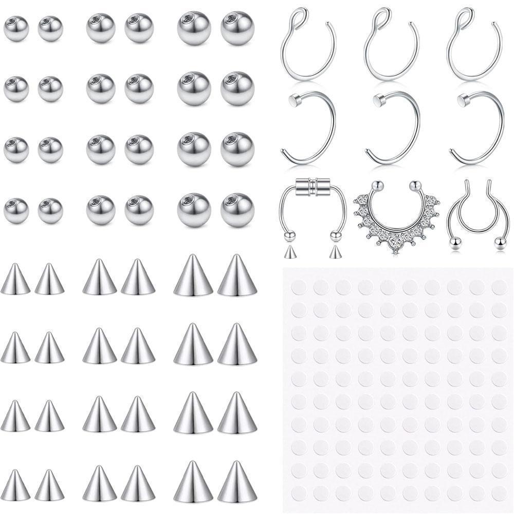 Body Jewelry Replacement Ball - Conjunto de 1-157 Peças: Anéis Falsos