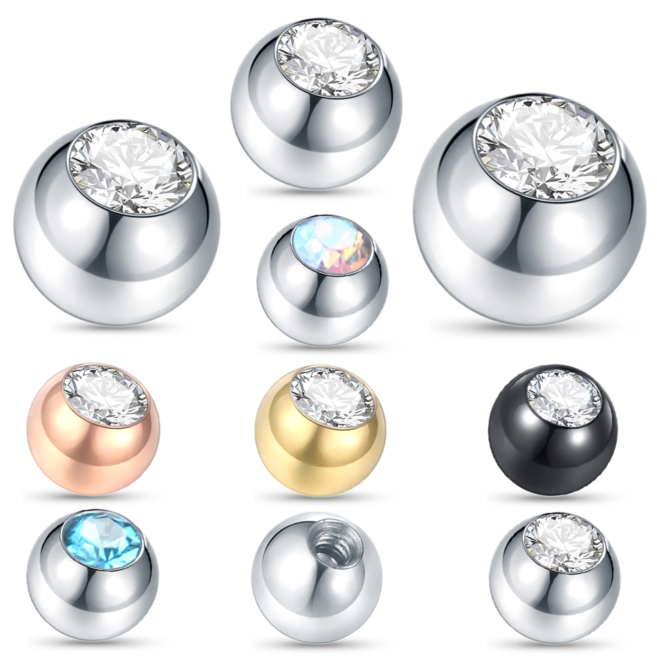 Body Jewelry Replacement Ball - 10 peças de bolas de parafuso