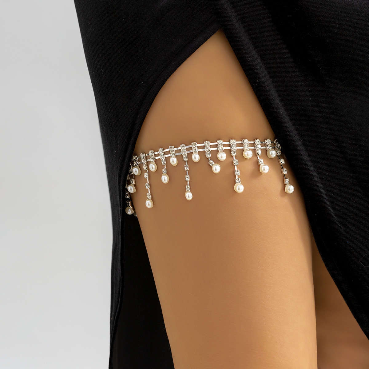 Corrente de Perna com Pérolas  - Body Jewelry Leg Chain avaliação e preço