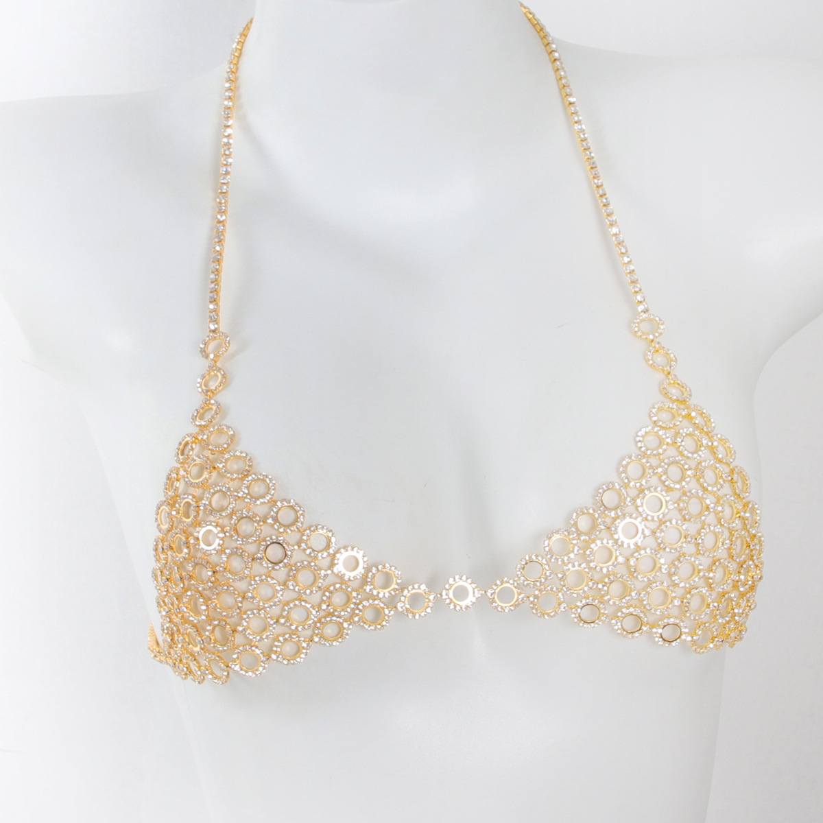 Três peças sutiã cintura conju - Body Jewelry Bra avaliação e preço