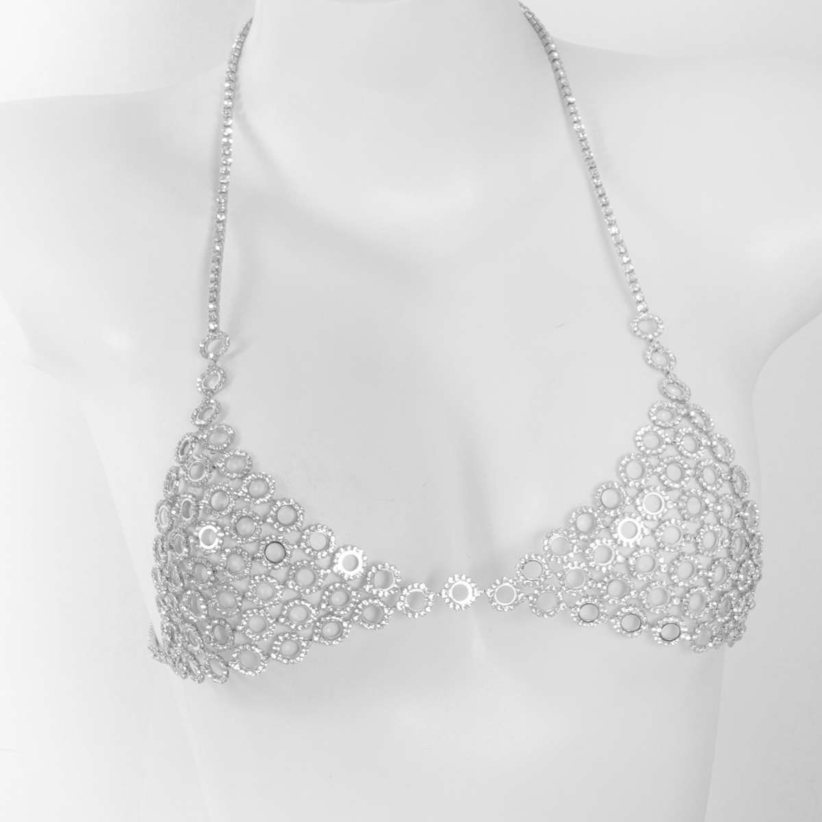 Três peças sutiã cintura conju - Body Jewelry Bra avaliação e preço