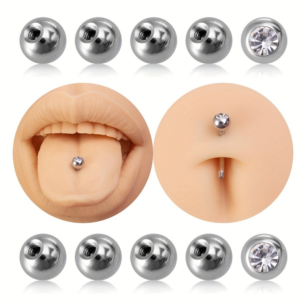 10 pçs bolas de piercing 3mm 5 - Body Jewelry In Store avaliação e preço
