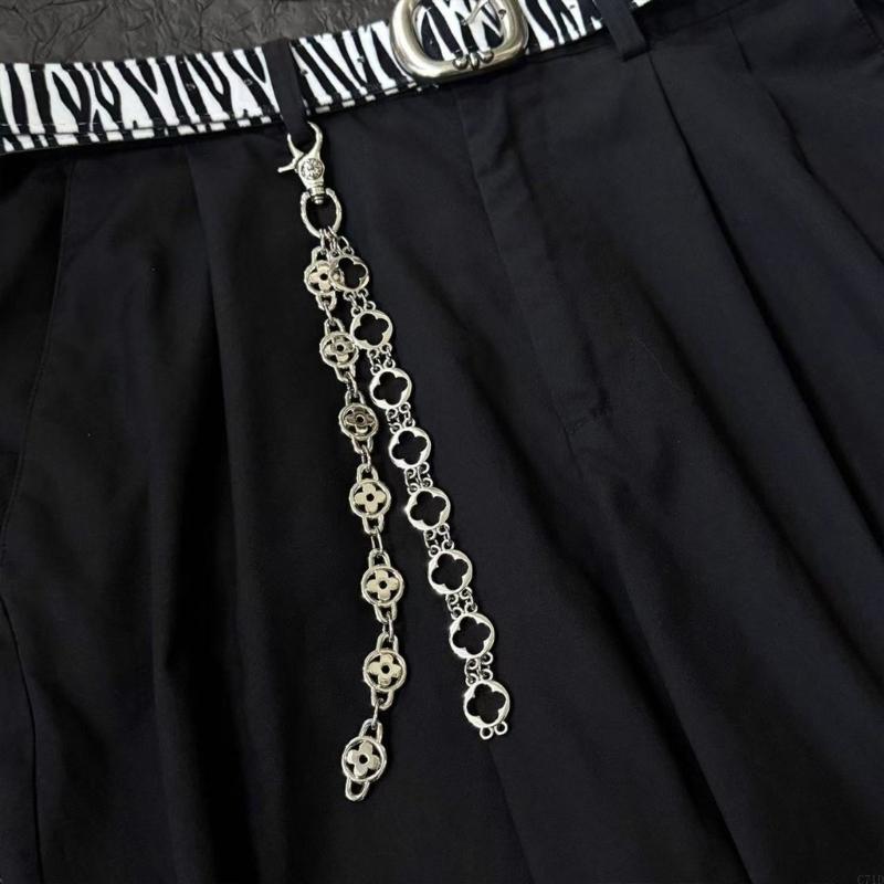 Versátil flor prata liga calça - Body Jewelry Charms avaliação e preço