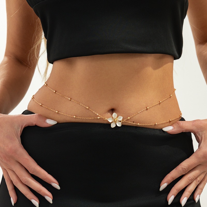 Cadeia de Cintura Dupla em Met - Body Jewelry Charms avaliação e preço