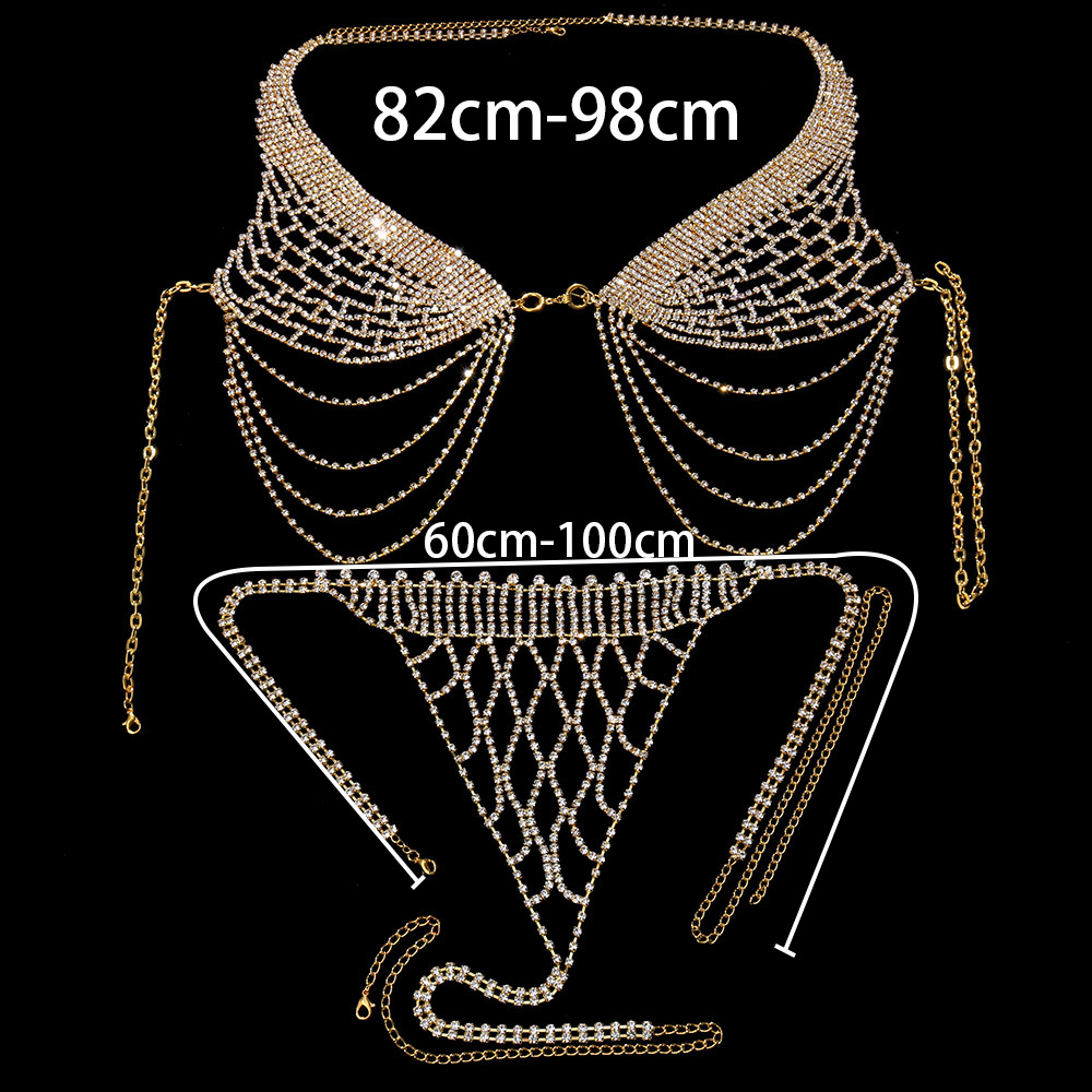 Stonefans-Conjunto de Sutiã e  - Body Jewelry Bra avaliação e preço