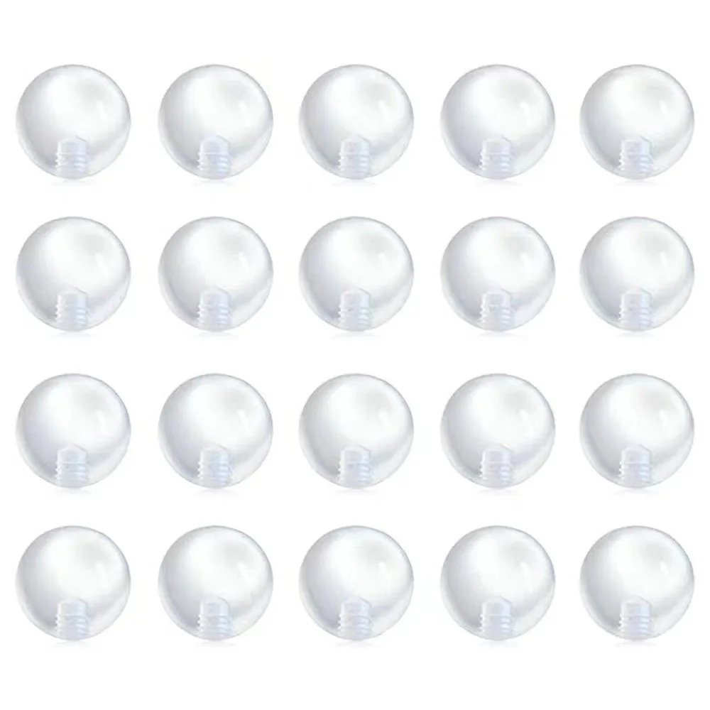 100 pçs transparente substitui - Body Jewelry Barbell avaliação e preço