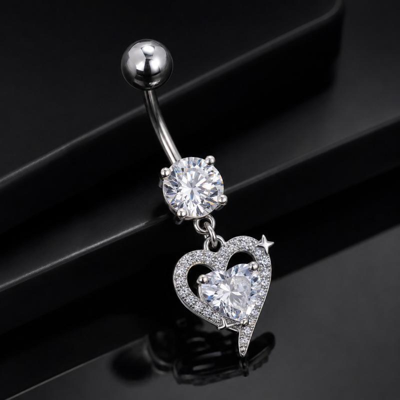 Piercing de Umbigo em Aço Cirú - Body Jewelry Barbell avaliação e preço