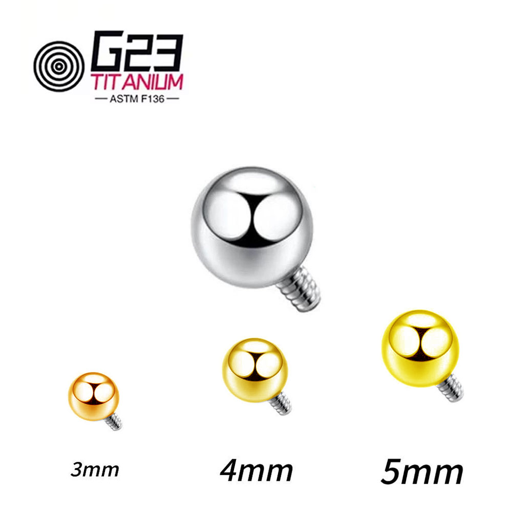 Atacado 10/50 peças de titânio - Body Jewelry Replacement Ball avaliação e preço