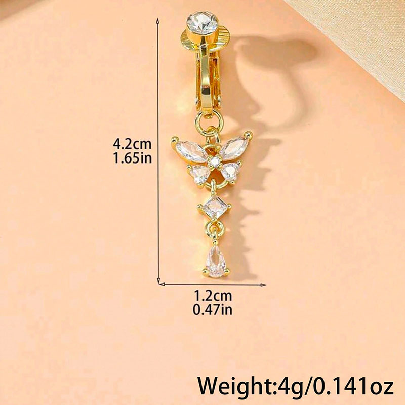 1 Peça Anel de Umbigo Falso co - Body Jewelry And Piercing avaliação e preço