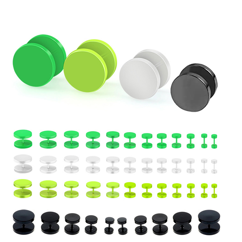 Aço inoxidável Round Ear Stud  - Body Jewelry Barbell avaliação e preço