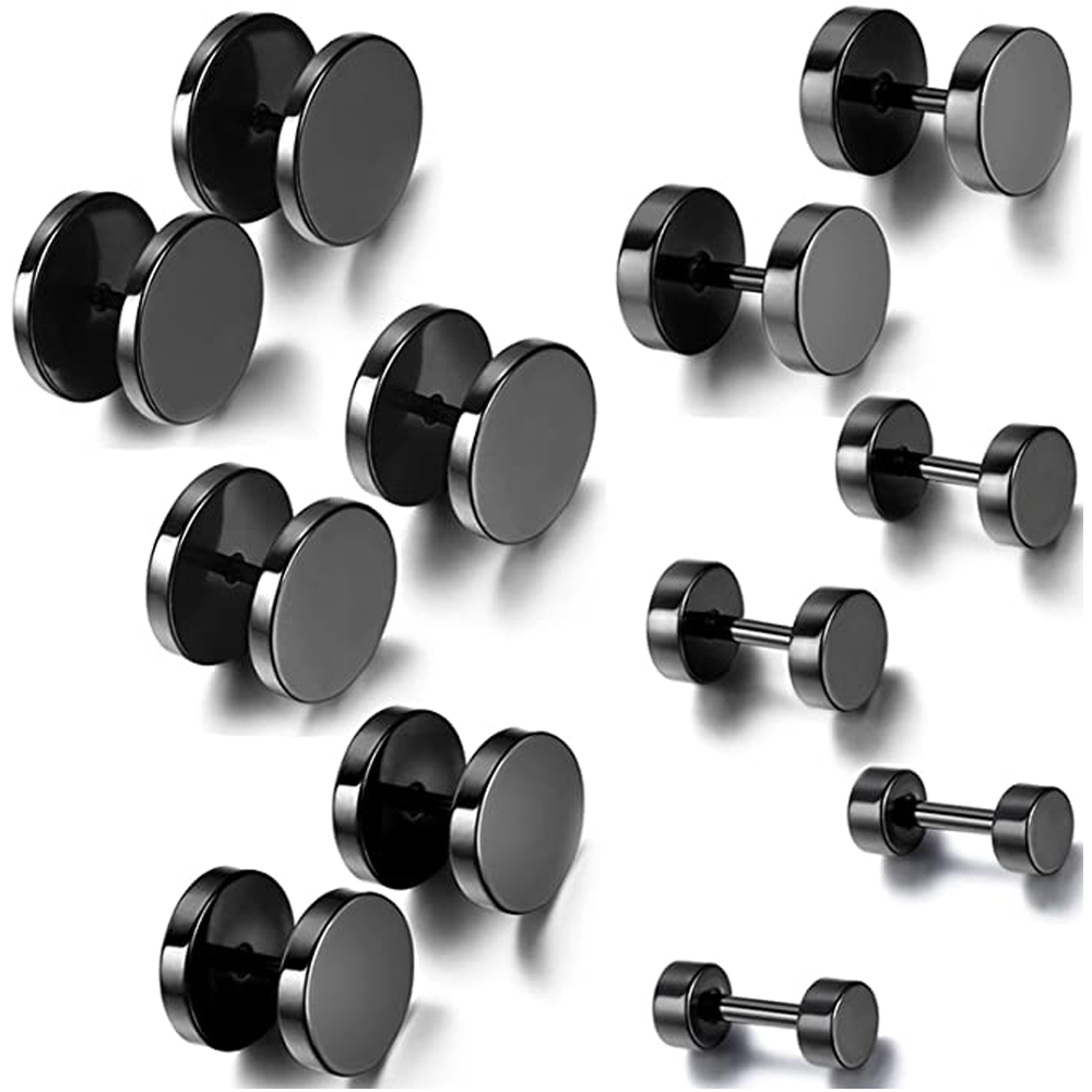 Aço inoxidável Round Ear Stud  - Body Jewelry Barbell avaliação e preço