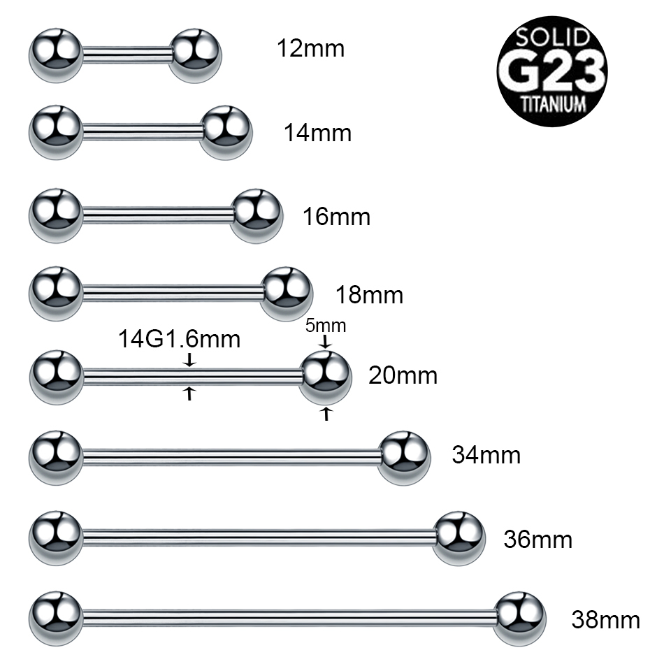 1/5 pçs titânio fio externo lí - Body Jewelry Barbell avaliação e preço