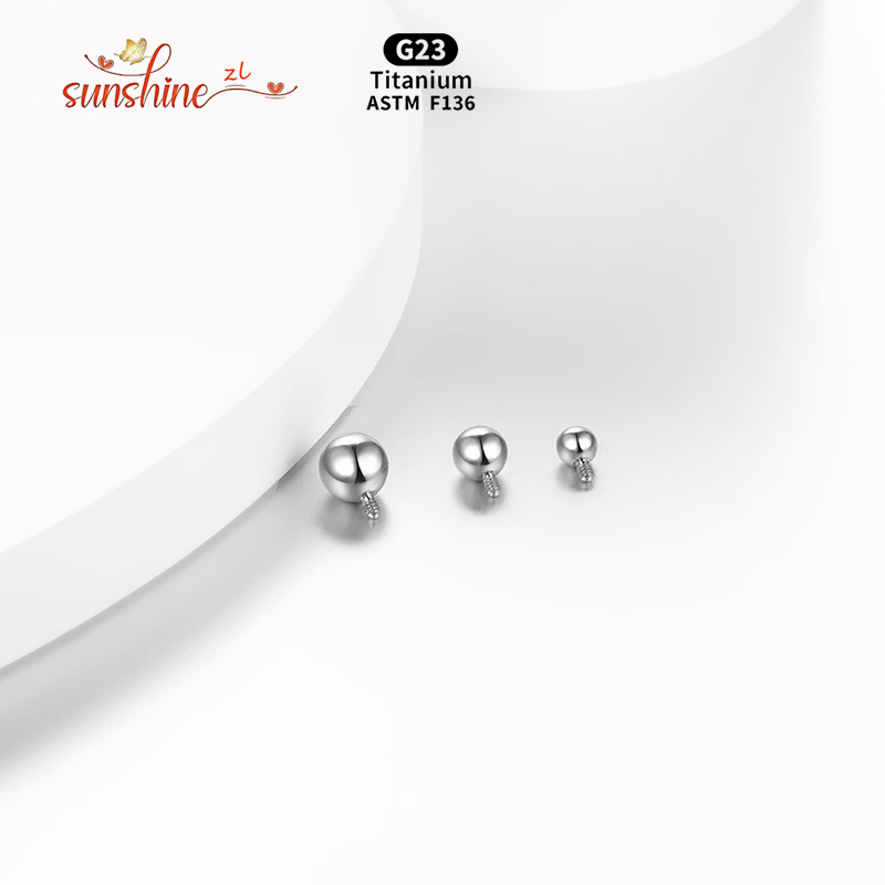 1 pçs bola rosqueada intername - Body Jewelry Replacement Ball avaliação e preço