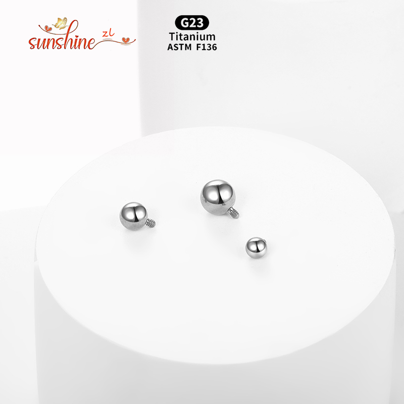 1 pçs bola rosqueada intername - Body Jewelry Replacement Ball avaliação e preço