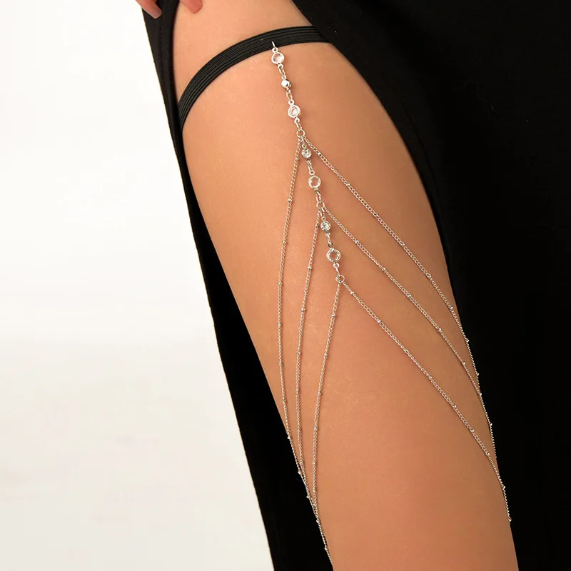 Moda verão boêmio coxa corrent - Body Jewelry Leg Chain avaliação e preço