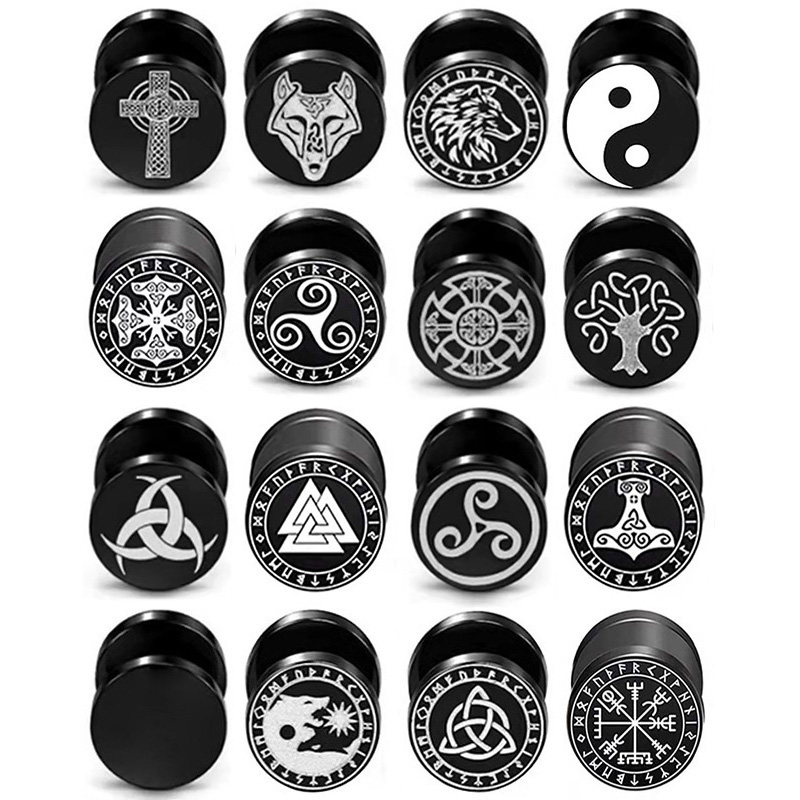 1 Par de Brincos Viking com Ba - Body Jewelry Barbell avaliação e preço