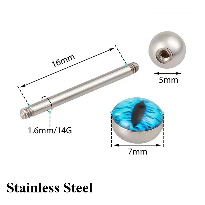 Piercing de Língua 14G Olho de - Body Jewelry Barbell avaliação e preço