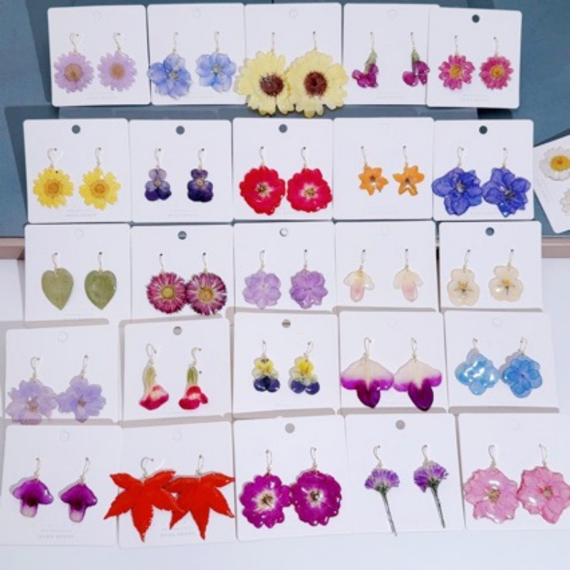 Brincos de Flores Naturais da  - Body Jewelry Wholesale avaliação e preço