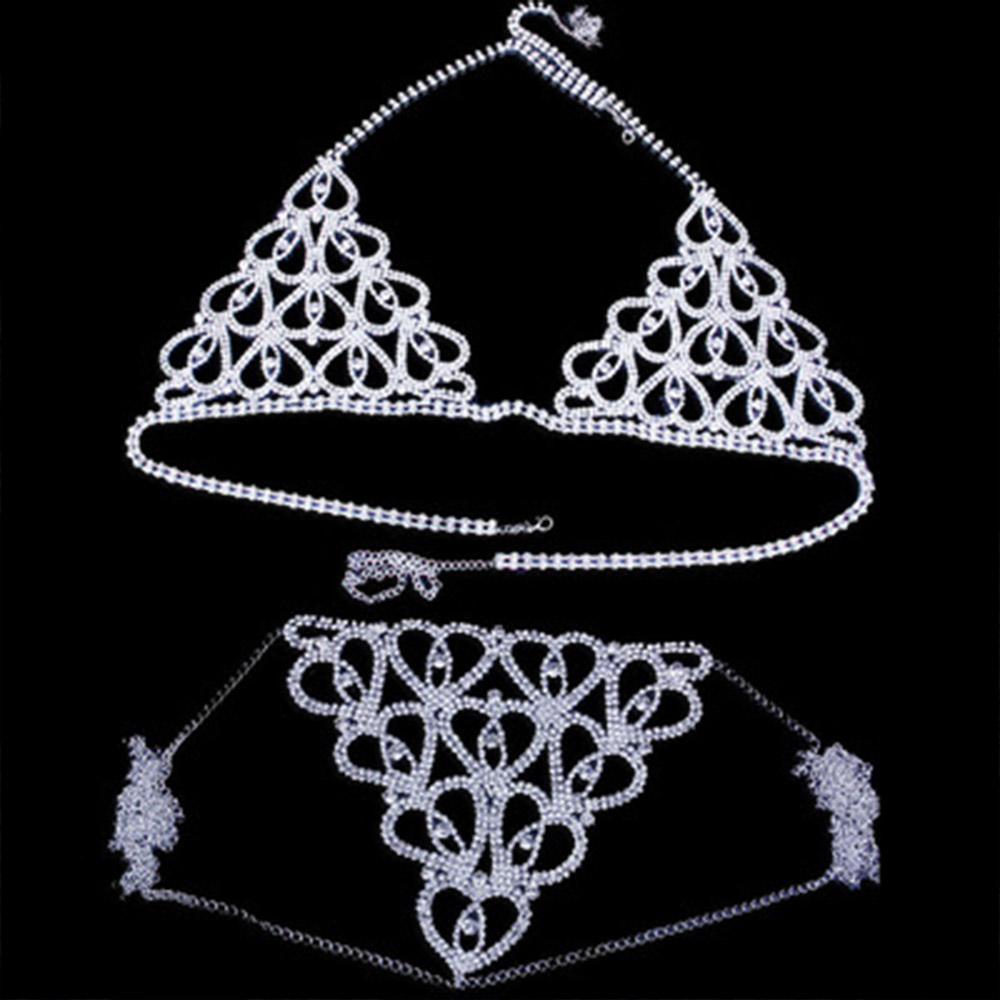 Moda strass coração sutiã tang - Body Jewelry Bra avaliação e preço