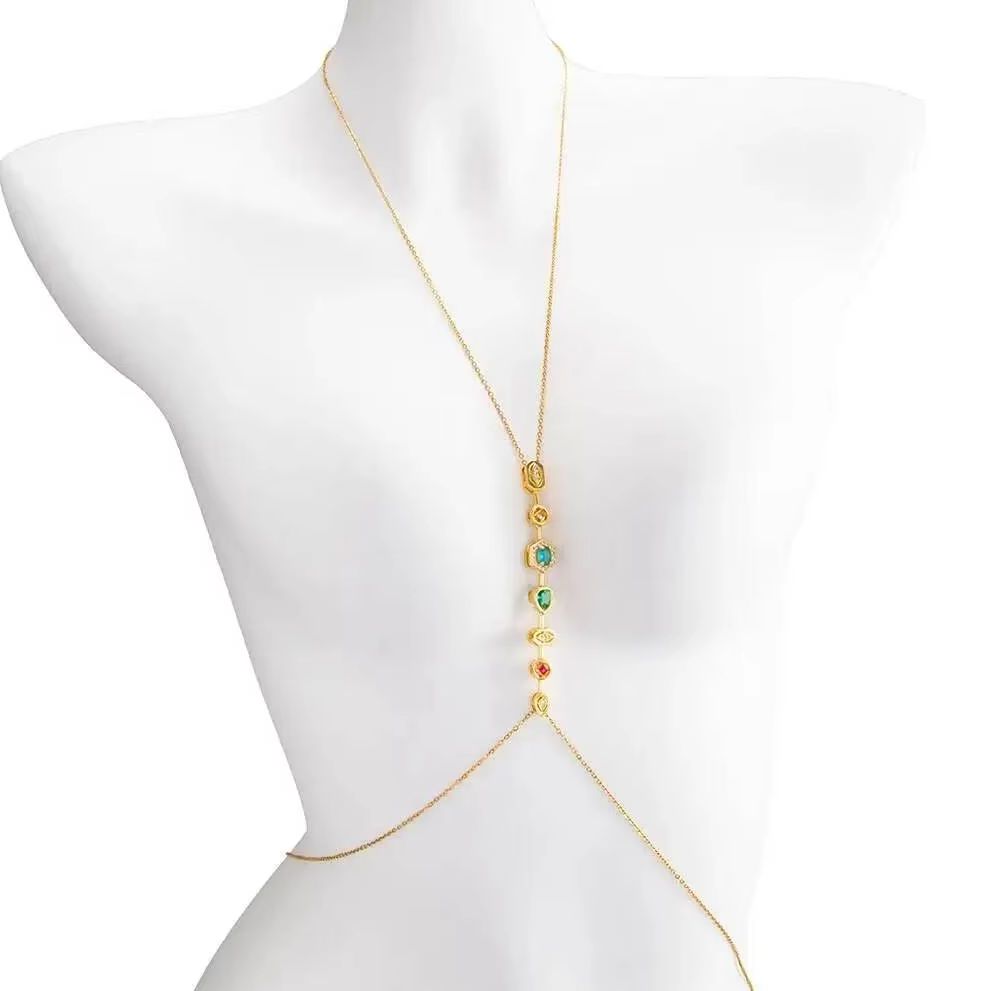 Corrente de Cintura e Peito Fe - Body Jewelry For You avaliação e preço