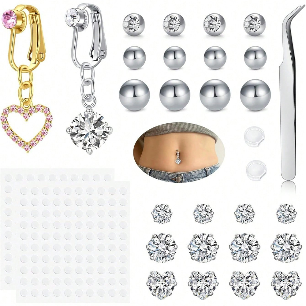 Piercing Falso Dourado para Um - Body Jewelry And Piercing avaliação e preço