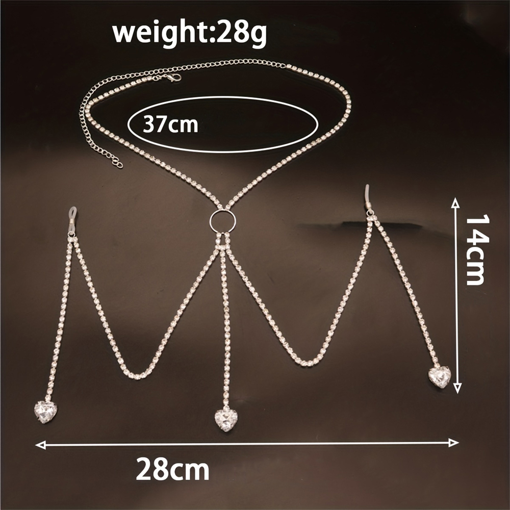 Corrente Do Corpo Em Forma De  - Body Jewelry Bra avaliação e preço