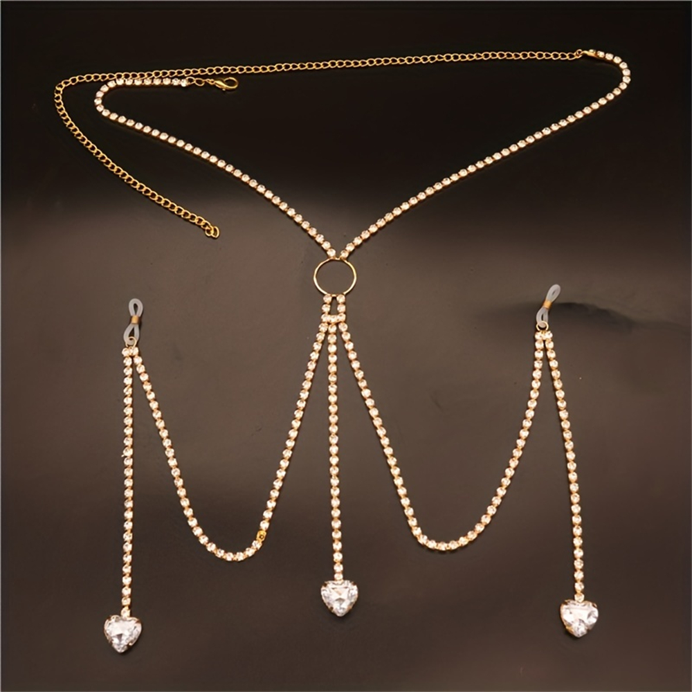 Corrente Do Corpo Em Forma De  - Body Jewelry Bra avaliação e preço