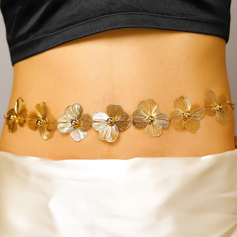 Corrente de Cintura Floral Boê - Body Jewelry Charms avaliação e preço
