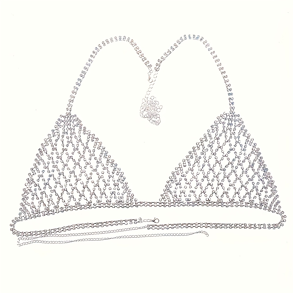 Personalizado espumante pratea - Body Jewelry Bra avaliação e preço