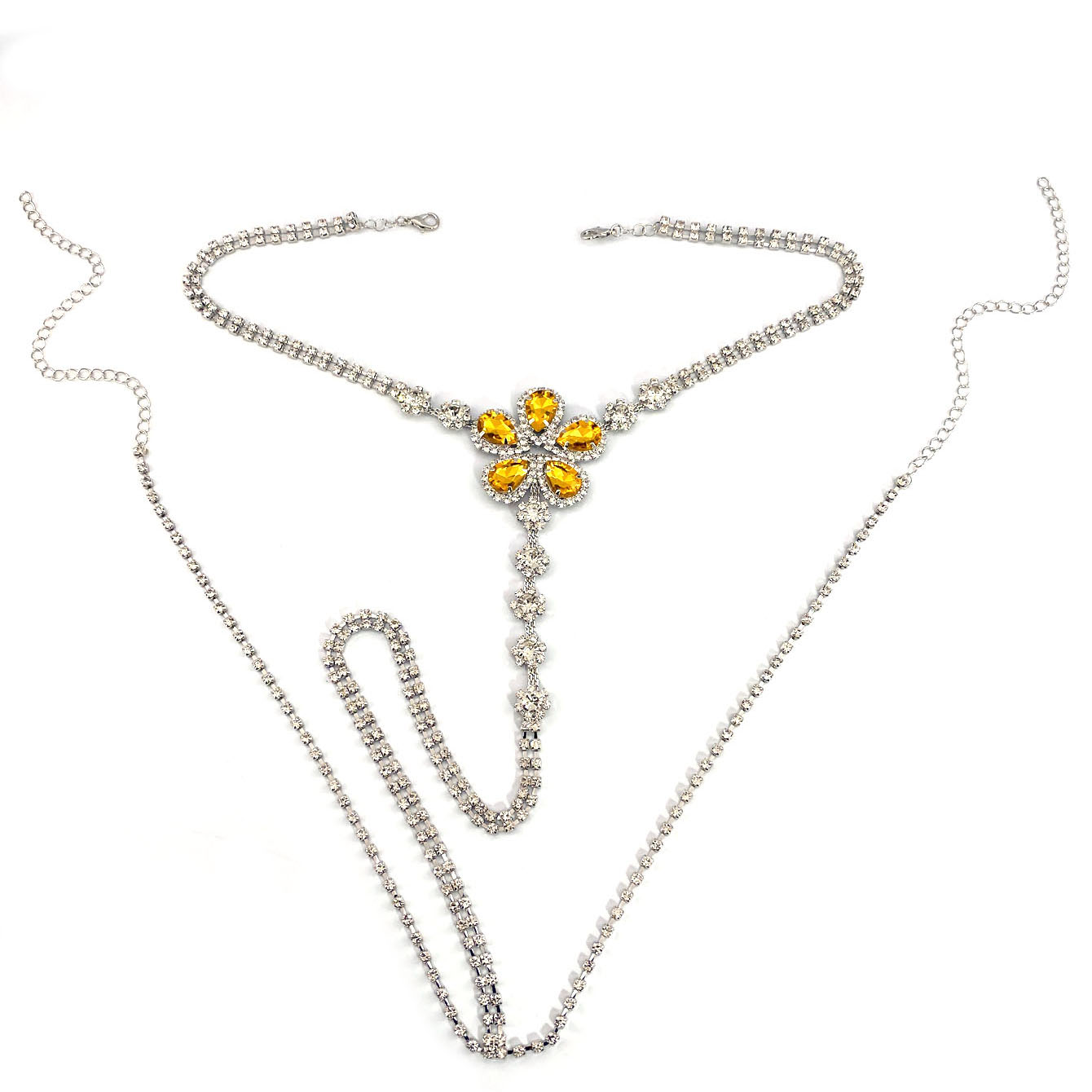 1pc em forma de flor sexy stra - Body Jewelry For You avaliação e preço