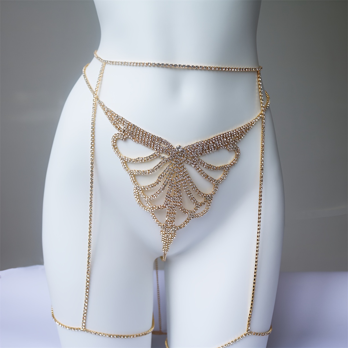 Sparkling Cadeia cintura com S - Body Jewelry For You avaliação e preço