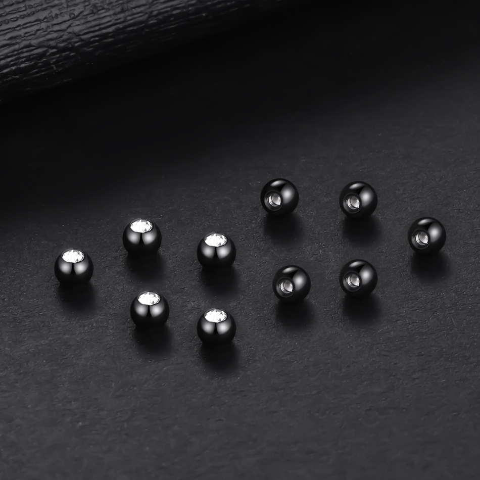 10 peças de bolas de parafuso  - Body Jewelry Replacement Ball avaliação e preço