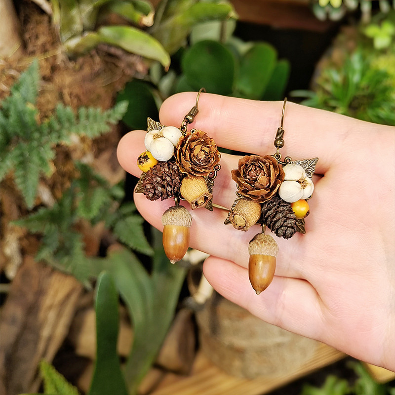 Brincos Vintage de Madeira com - Body Jewelry Wholesale avaliação e preço