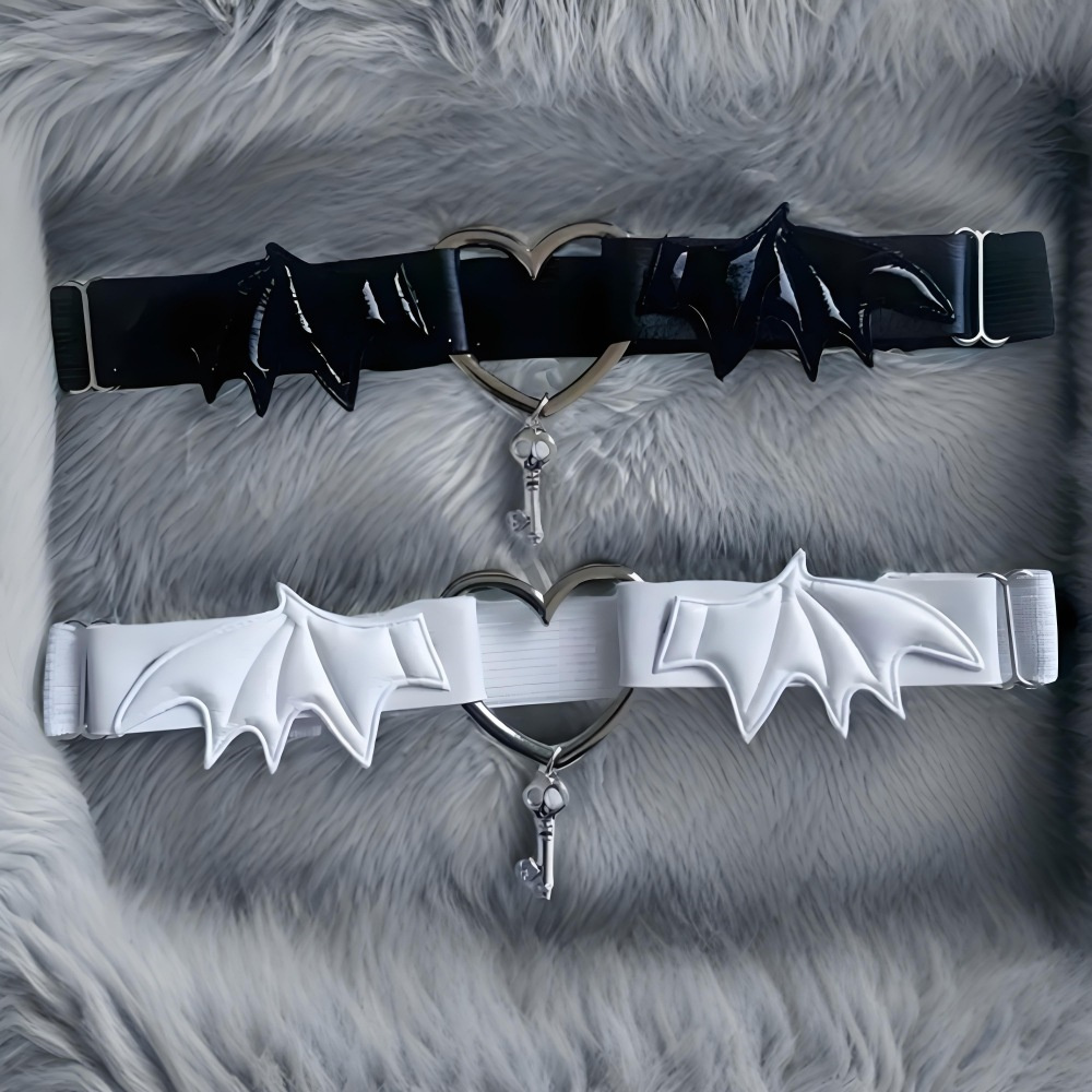 Gótico harajuku preto coração  - Body Jewelry Leg Chain avaliação e preço