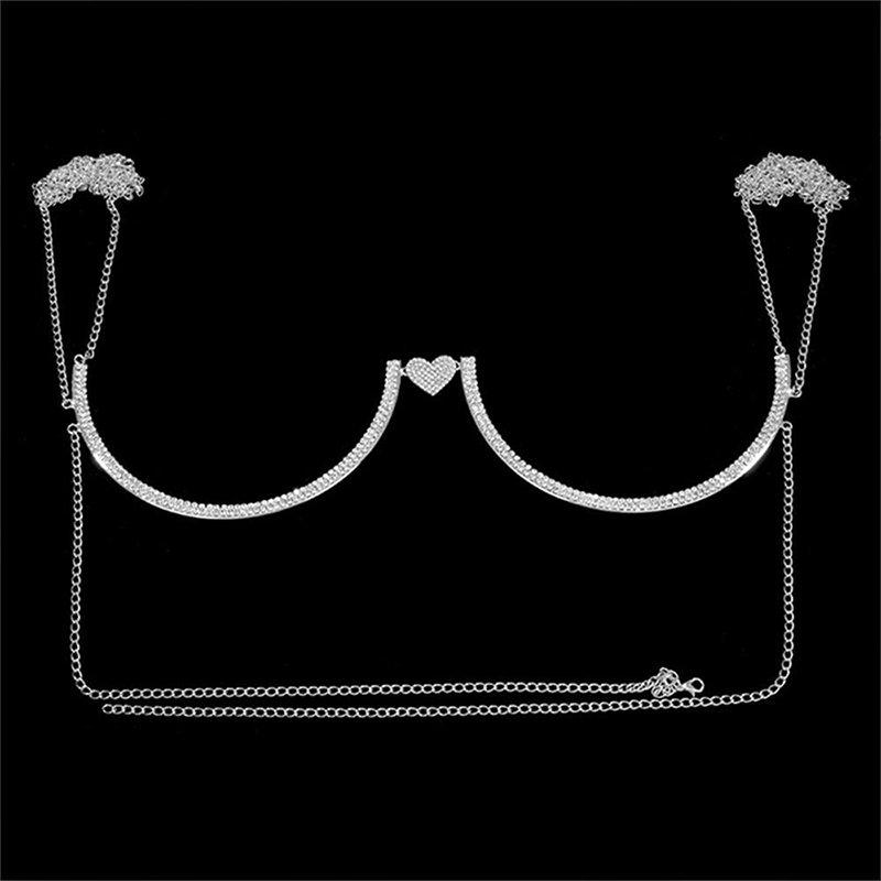 Stonefans-Coração Strass Supor - Body Jewelry Bra avaliação e preço