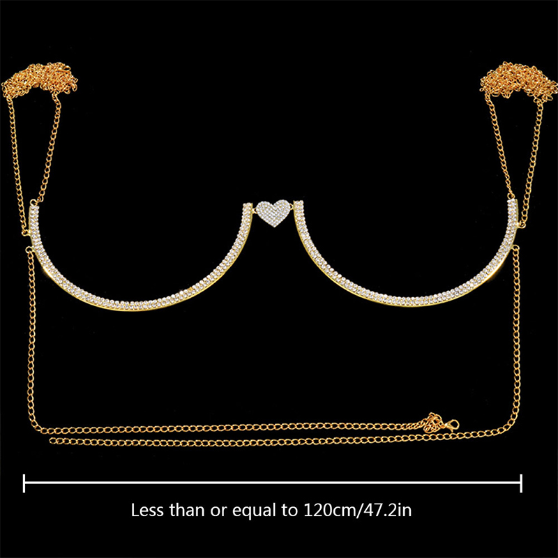 Stonefans-Coração Strass Supor - Body Jewelry Bra avaliação e preço